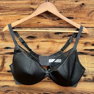 CACIQUE | Black Mesh Underlined Bra 40DD